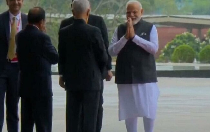 G20 Summit PM Modi reaches Bharat Mandap