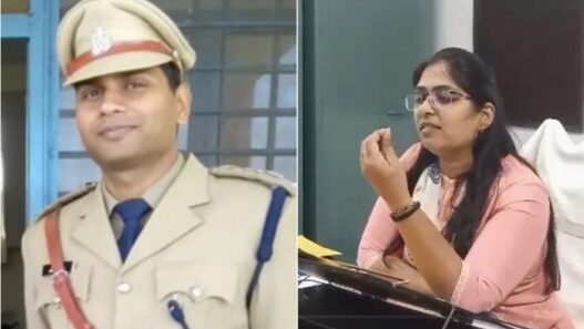 SDM Jyoti Maurya and Commandant Manish Dubey