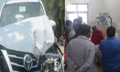 UP Minister Ashish Patel has an accident