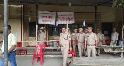 counting in Ghosi by-election