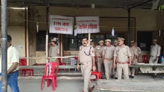 counting in Ghosi by-election
