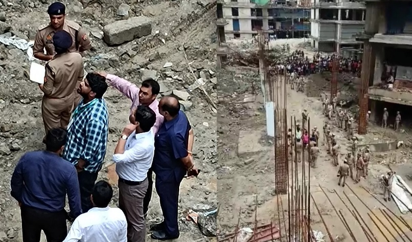 four laborers died after lift of under construction building fell in Greater Noida