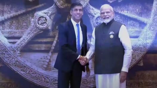 pm modi warm welcome rishi sunak in g20
