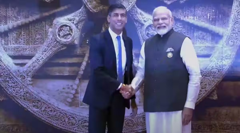 pm modi warm welcome rishi sunak in g20