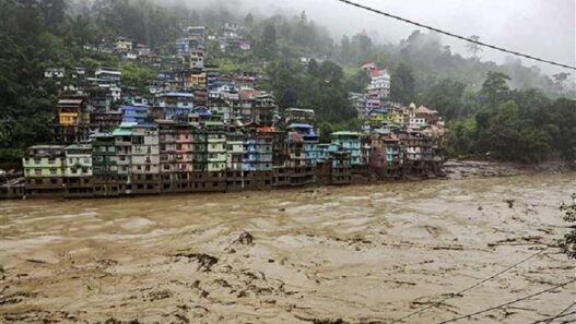 14 dead 102 missing due to flash floods in Sikkim