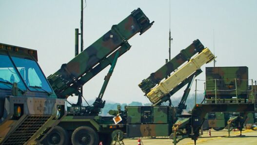 American THAAD system and Patriot battalion