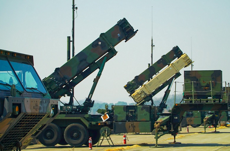 American THAAD system and Patriot battalion