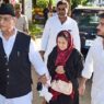 Azam Khan with wife son