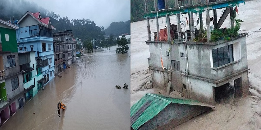 Cloud burst causes devastation in Sikkim