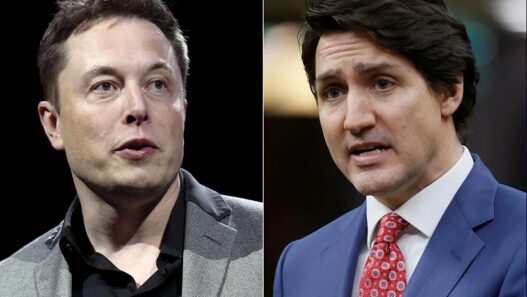 Elon Musk angry at Justin Trudeau
