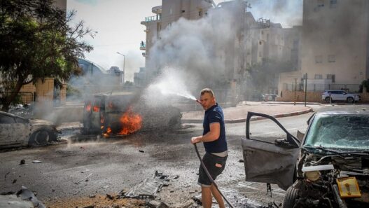 Hamas terrorists fired rockets at Israel today