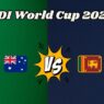 ODI WC 2023 Australia vs Sri Lanka