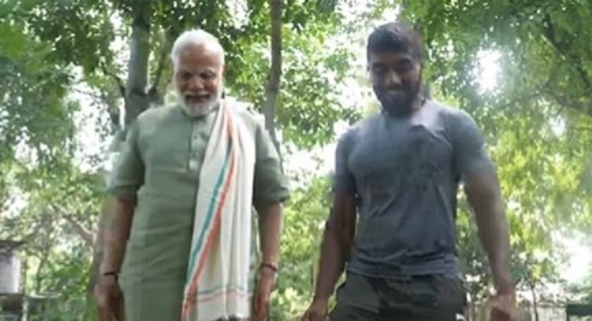 PM Modi did Shramdaan with Ankit Baiyanpuria