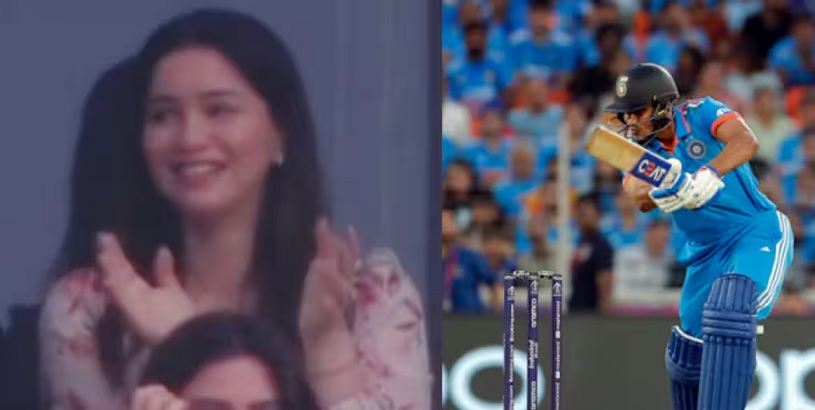 Shubman Gill Sara Tendulkar in WC 2023