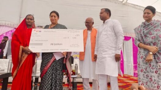 Cabinet Minister Smriti Irani in Raebareli