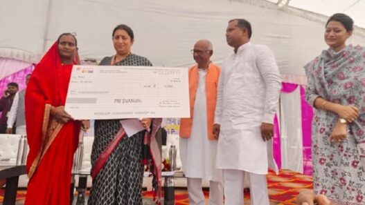 Cabinet Minister Smriti Irani in Raebareli
