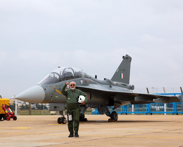 PM Modi flew in Tejas