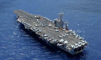 USS Eisenhower aircraft carrier deployed in the Gulf of Oman