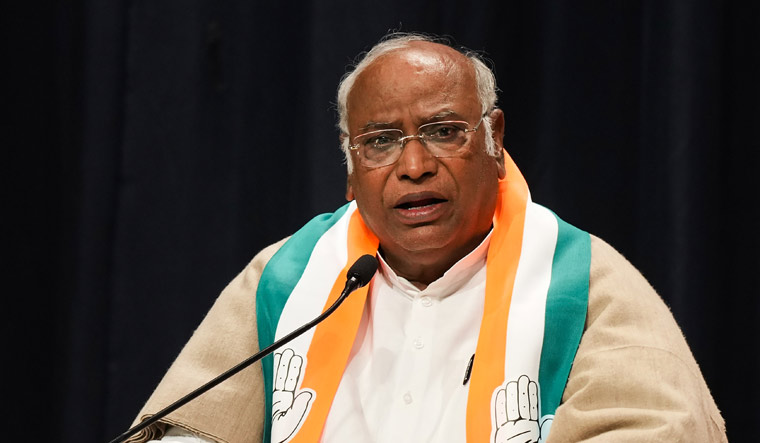 Congress President Mallikarjun Kharge attacks BJP