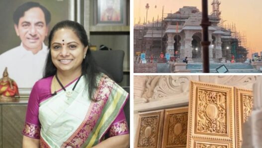 KCR daughter K Kavita praised Ram temple