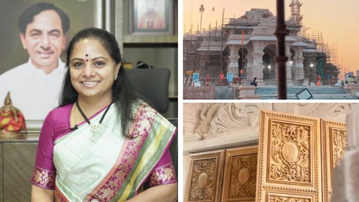 KCR daughter K Kavita praised Ram temple