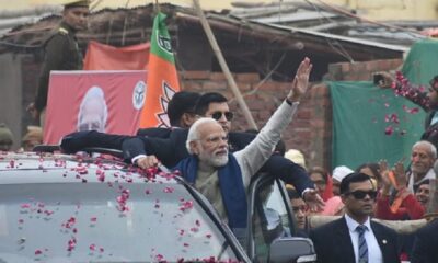 PM Modi road show in Ayodhya