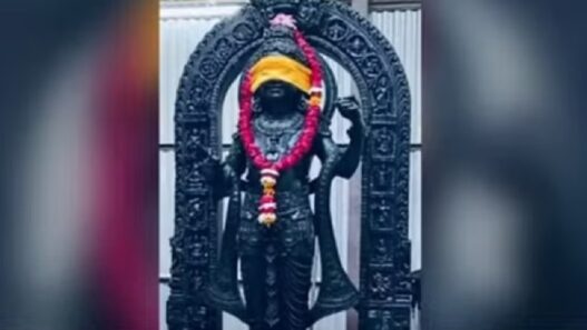 Ayodhya Ram Temple new photo of Ramlala idol placed in mandir