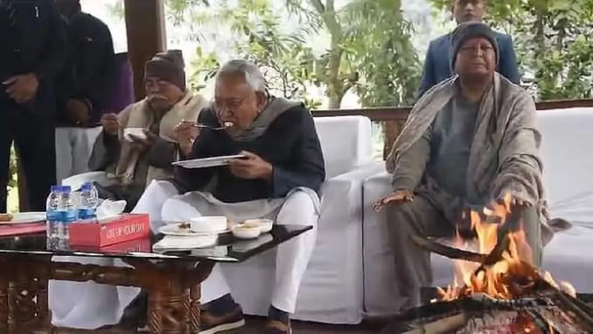 Bihar CM Nitish Kumar reached Rabri residence on Makar Sankranti