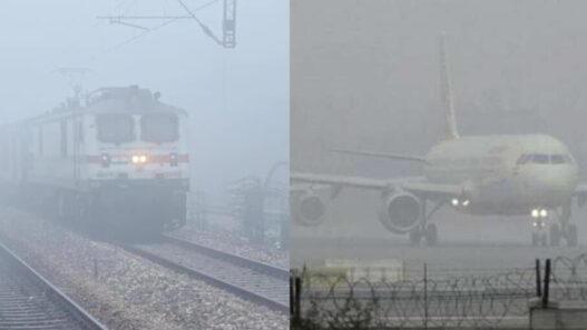 Dense fog again wreaks havoc in North India, flight-rail services disrupted; Drought ends due to rain in J&K