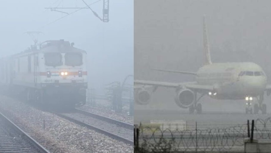 Dense fog again wreaks havoc in North India, flight-rail services disrupted; Drought ends due to rain in J&K