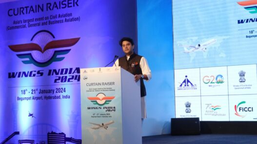 Jyotiraditya Scindia at the inaugural session of Civil Aviation Conclave and Exhibition Wings India 2024
