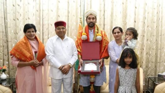 Karnataka Governor honored Arun Yogiraj
