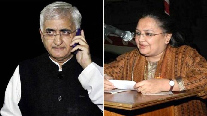 Louise Khurshid wife of former foreign minister Salman Khurshid