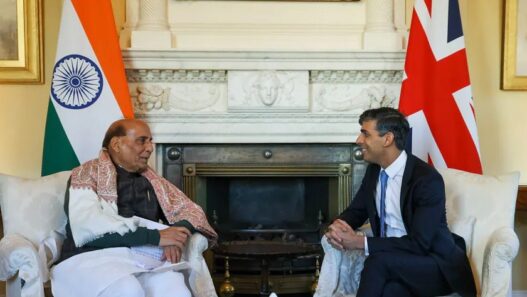 Rajnath Singh meets British PM