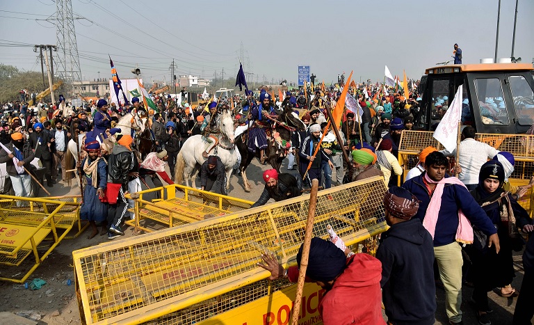 The matter of farmers' march to Delhi reached SC