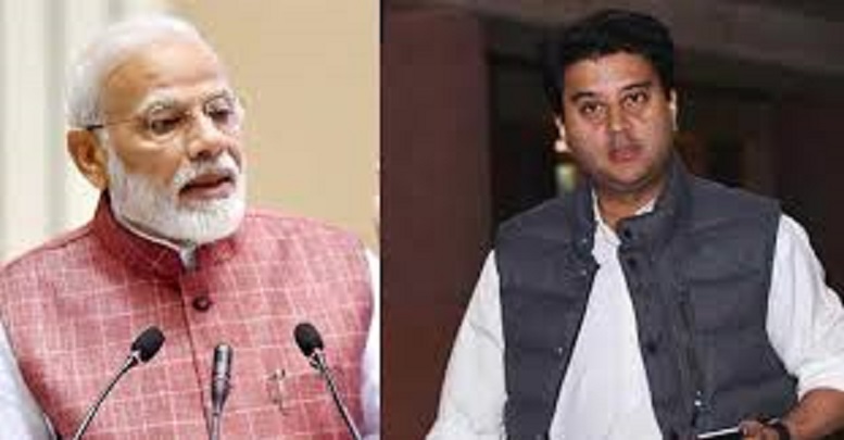 jyotiraditya scindia with modi